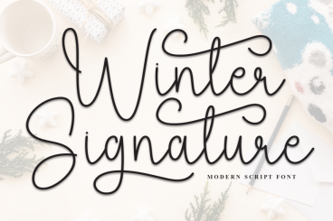 Winter Signature Style Script Font