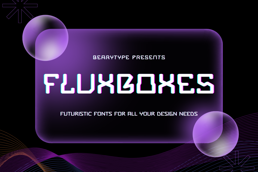 FluxBoxes Futuristic Font