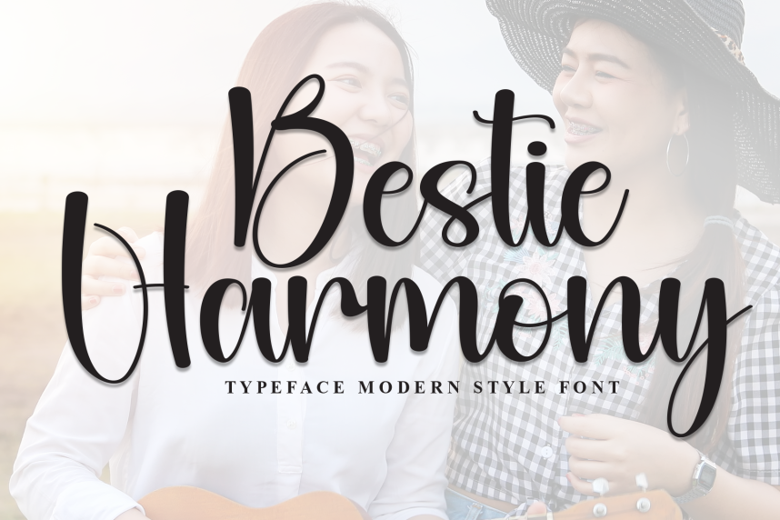 Bestie Harmony Style Script Font - Befonts