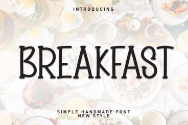 Breakfast - Simple Handwritten Font