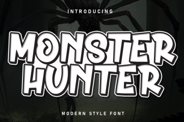 Monster Hunter - Modern Style Font
