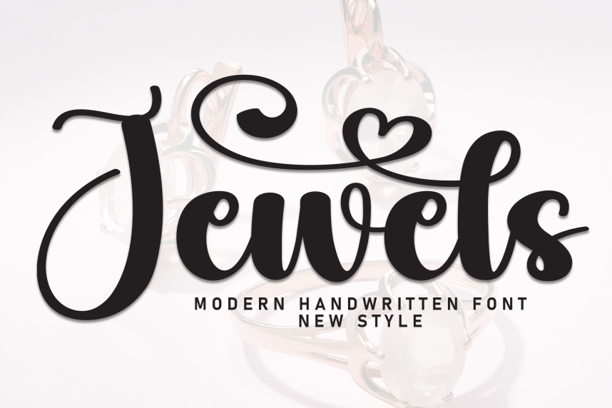 Jewels - Modern Script Font - Befonts