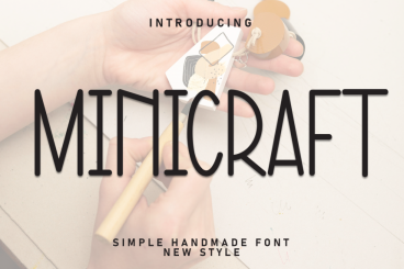 Minicraft Simple Handwritten Font