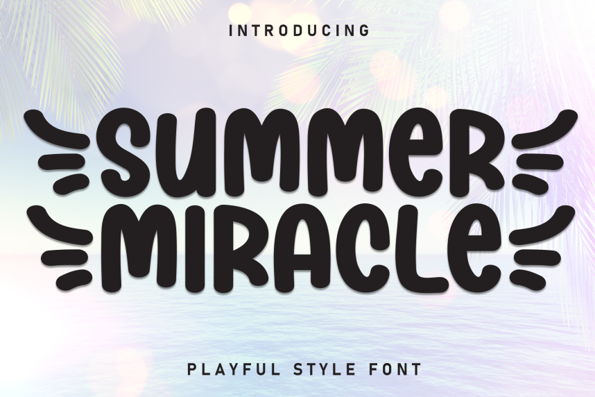 Summer Miracle Playful Style Font - Befonts