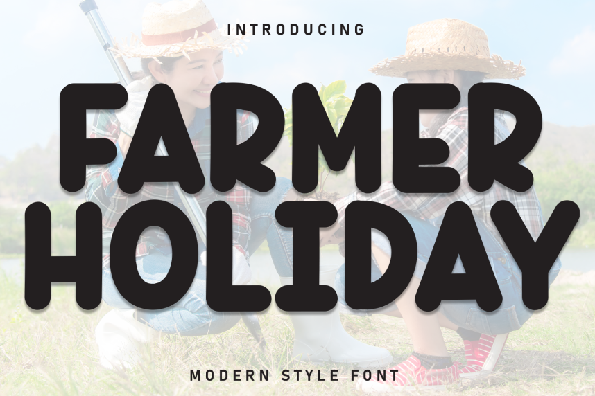 Farmer Holiday - Playful And Unique Font