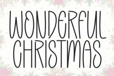 Wonderful Christmas - Modern Simple Font