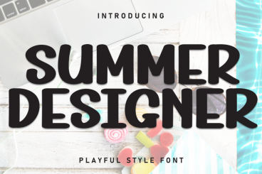 Summer Designer Playful Style Font