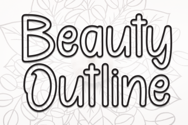 Beauty Outline - Playful And Unique Font