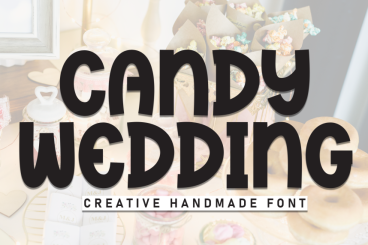Candy Wedding Playful Font