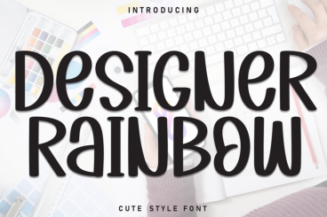 Designer Rainbow Playful Font