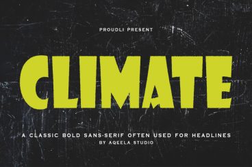 Climate Display Font