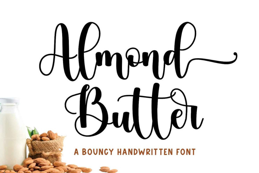Almond Butter Script Font - Befonts