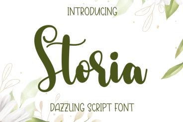 Storia Script Font