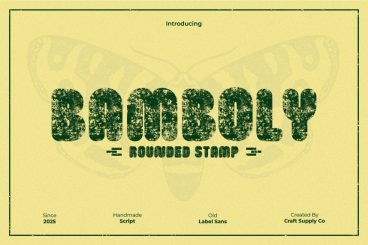 Bamboly Rounded Stamp Font