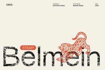 Belmein Stamp Font