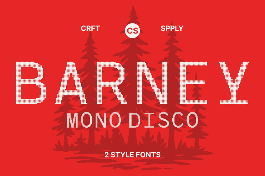 CS Barney Mono Disco Font - Befonts