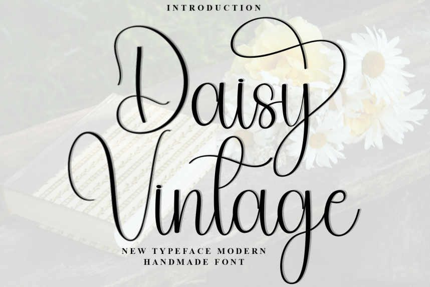 Daisy Vintage Simple Handwritten Font - Befonts