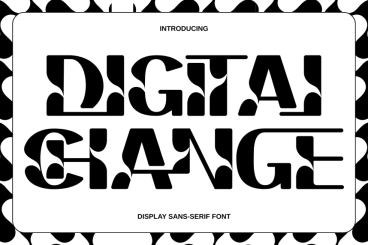 Digital Change - Display Font