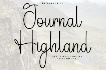 Journal Highland - Simple Handwritten Font