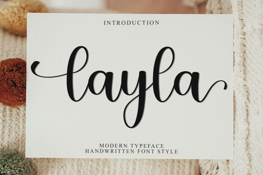 Tatto Lettering Layla Layla - Modern Handwritten Font - Befonts
