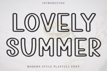 Lovely Summer - Modern Playful Font