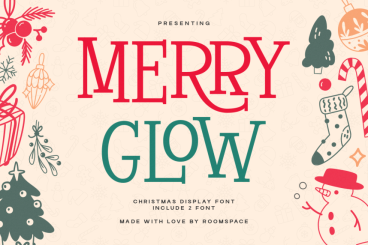Merry Glow – Christmas Display Serif Font
