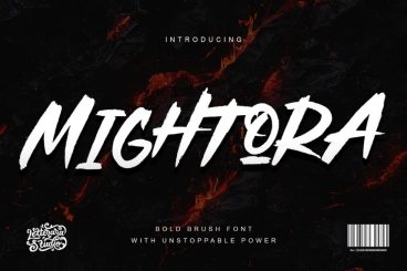 Mightora Brush Font
