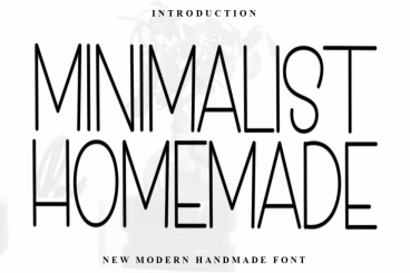 Minimalist Homemade - New Modern Handmade Font
