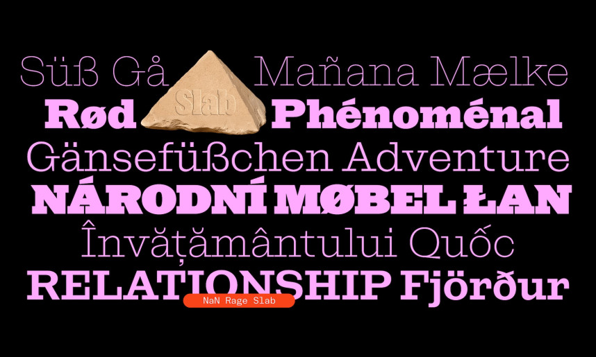 NaN Rage Slab Font Family - Befonts