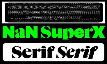 NaN SuperX Serif Font Family