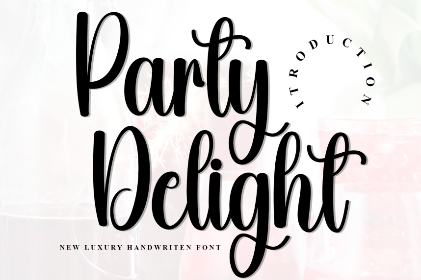 Party Delight - New Script Handwritten Font - Befonts