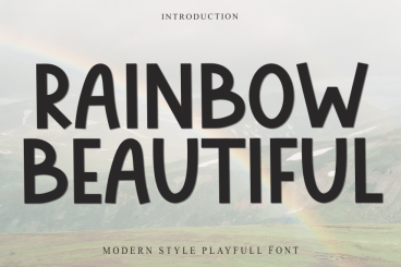 Rainbow Beautiful Playful Font