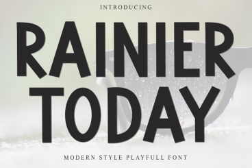 Rainier Today Playful Font