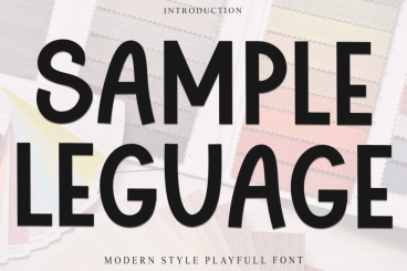 Sample Leaguage - Modern Style Playful Font