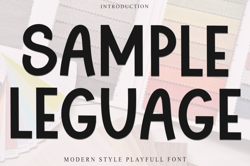Sample Leaguage - Modern Style Playful Font - Befonts