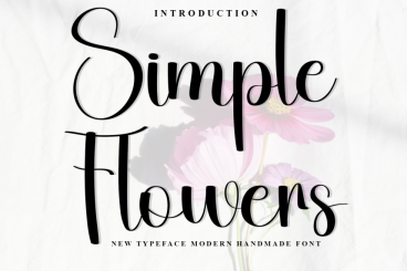 Simple Flowers – New Style Handwritten Font
