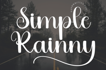 Simple Rainny - Style Script Font
