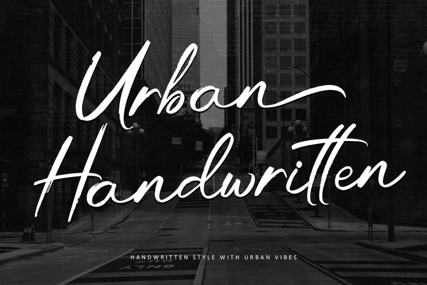 Town In Cursive Urban Handwritten Font - Befonts