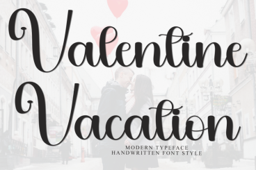 Valentine Vacation - Modern Style Script Font
