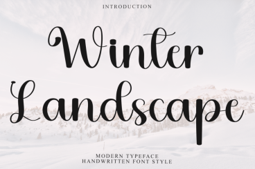 Winter Landscape Style Script Font