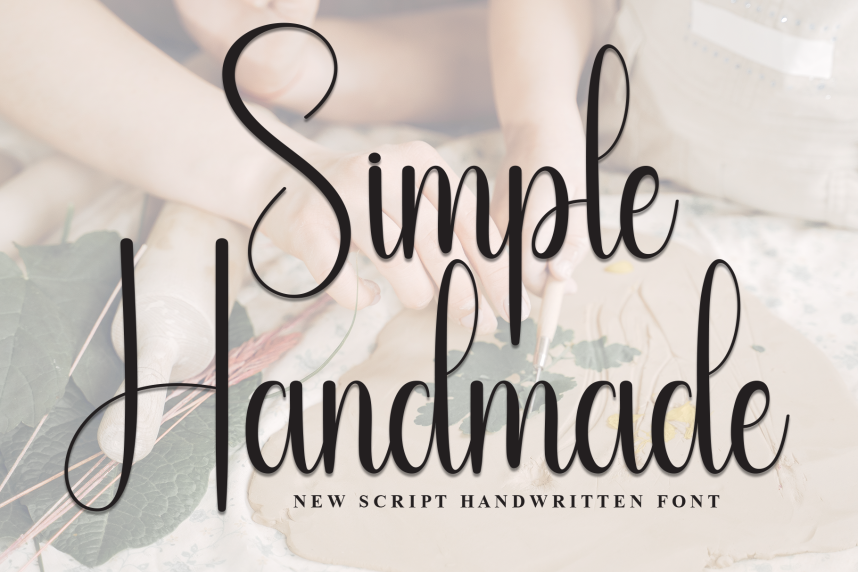 Simple Handmade - New Style Handwritten Font - Befonts