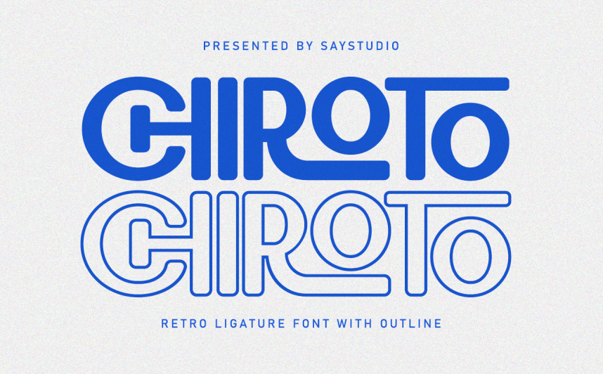 Chiroto Font - Befonts