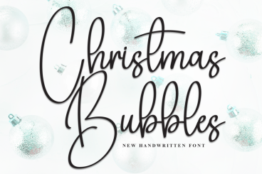 Christmas Bubbles - Simple Handwritten Font