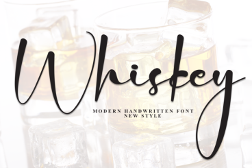 Whiskey - Handwritten Script Font