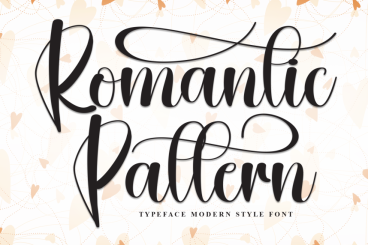 Romantic Pattern - Modern Script Handwritten Font