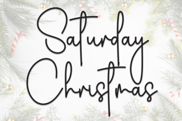 Saturday Christmas Simple Handwritten Font
