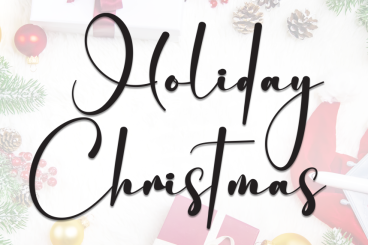 Holiday Christmas Style Script Font