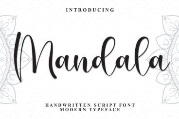 Mandala - Elegant Script Handwritten Font