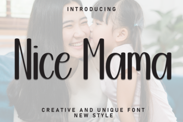 Nice Mama - Creative Style Font