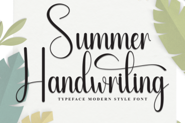 Summer Handwriting Style Script Font